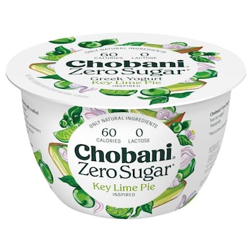 Chobani Greek Yogurt, Nonfat, Zero Sugar, Key Lime Pie