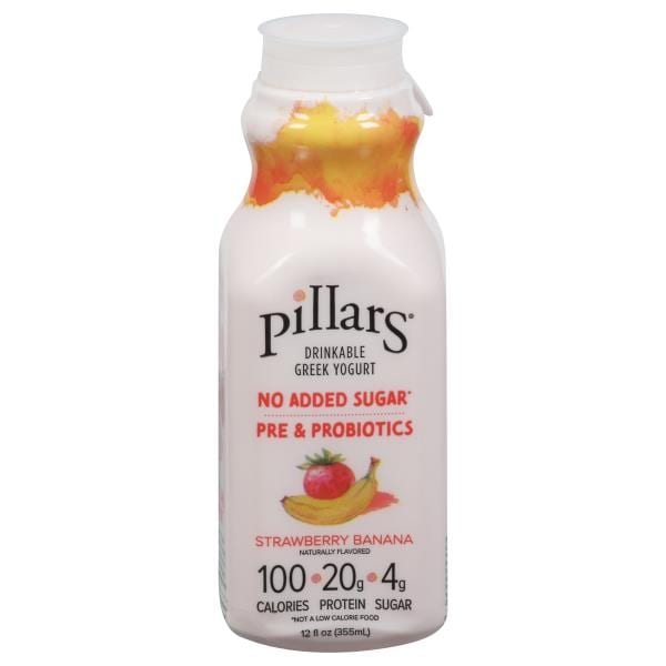Pillars Drinkable Yogurt, Strawberry Banana Publix Super Markets