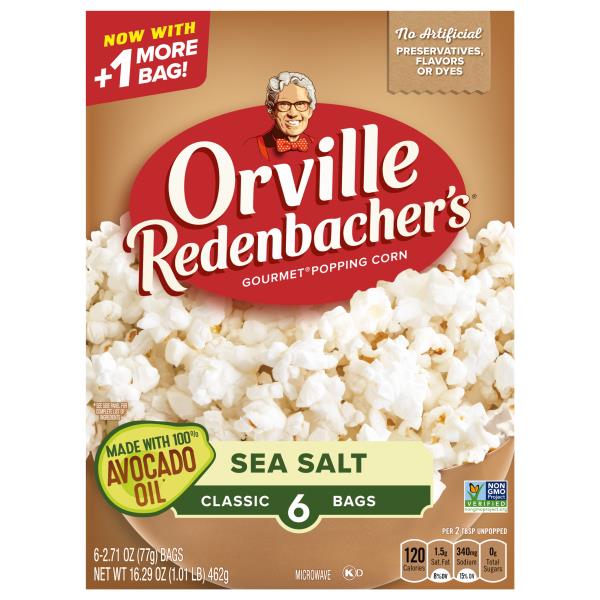Orville Redenbacher's Microwave Popcorn, Sea Salt | Publix Super