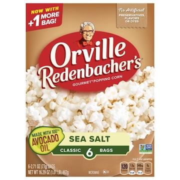 Orville Redenbacher's Microwave Popcorn, Sea Salt