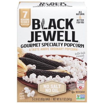 Black Jewell Popcorn, Gourmet, Specialty, No Salt, No Oil