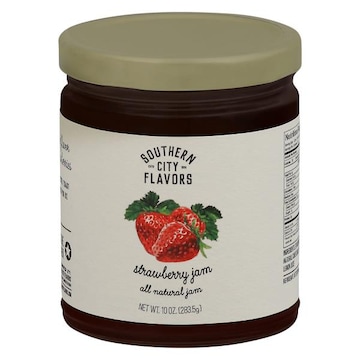Southern City Flavors Jam, All Natural, Strawberry