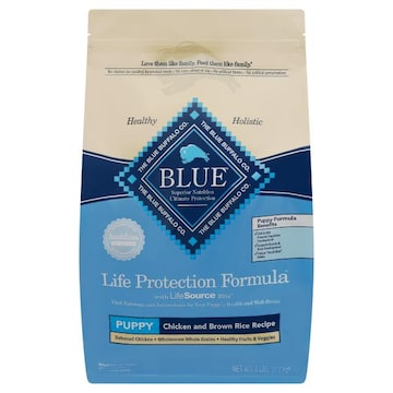 Blue Buffalo Dog Food, Life Protection Formula, Chicken and Brown Rice Recipe, Puppy