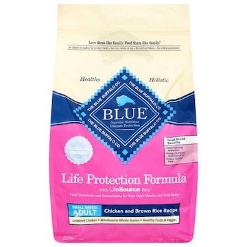 Blue Buffalo Blue Food for Dogs, Chicken and Brown Rice Recipe, Life Protection Formula, Small Breed, Adult