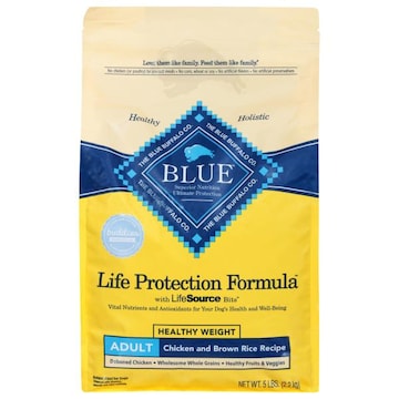 Blue Buffalo Life Protection Formula Food for Dogs, Natural, Chicken and Brown Rice Recipe, Adult