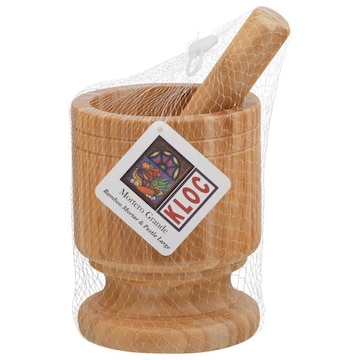 Kloc Mortar & Pestle, Bamboo, Large