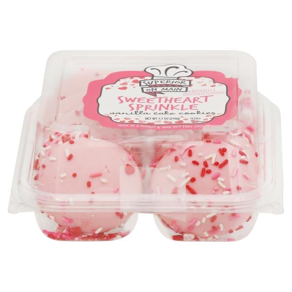 Superior On Main Vanilla Cake Cookies, Sweetheart Sprinkle Publix