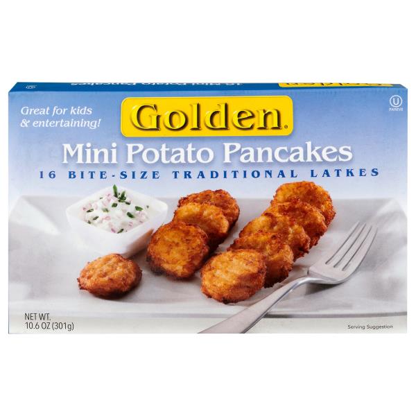 Golden Traditional Latkes Mini Bite-Size Potato Pancakes | Publix