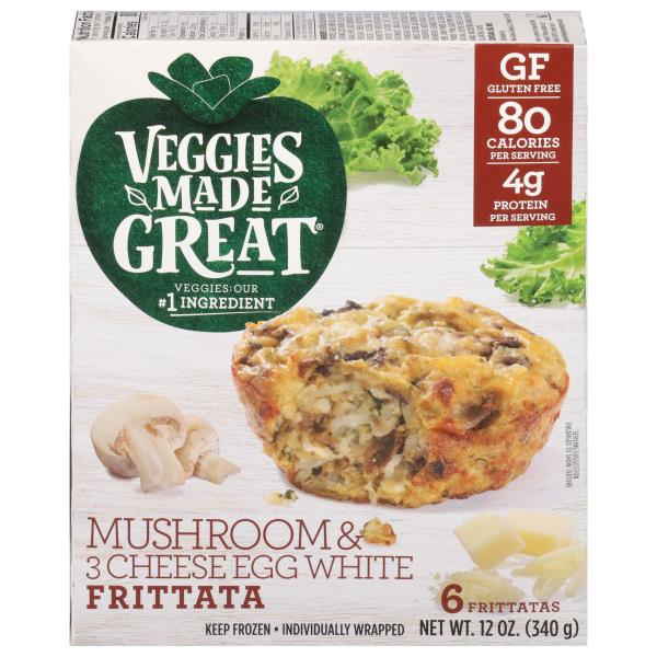 Veggies Made Great Frittatas, Mushroom & 3 Cheese Egg White
