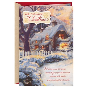Hallmark Thomas Kinkade Hallmark Thomas Kinkade Christmas Card (Snow Cabin) No. 26