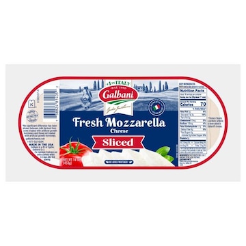 Galbani Sliced Cheese, Fresh Mozzarella