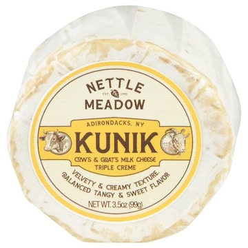 Nettle Meadow Kunik Cheese, Cow's & Goat's Milk, Triple Creme