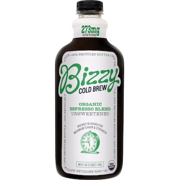 Bizzy Cold Brew, Organic, Espresso Blend, Unsweetened
