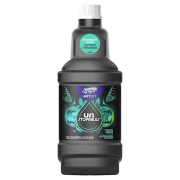Swiffer WetJet Unstopables Solution Refill for Floor Mopping and Cleaning, All Purpose Multi Surface Floor Cleaning Solution, Fresh Scent