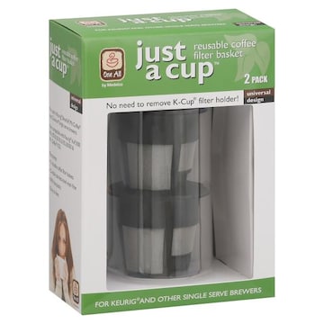 One All Just a Cup Coffee Filter Basket, Reusable, 2 Pack