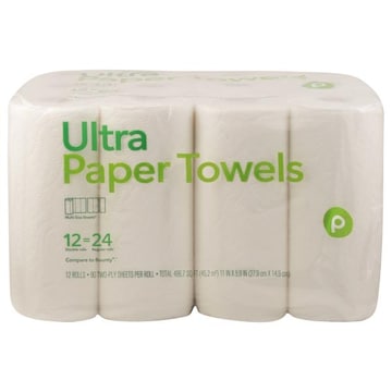 Publix Paper Towels, Ultra, Multi-Size, Double Rolls, 2-Ply