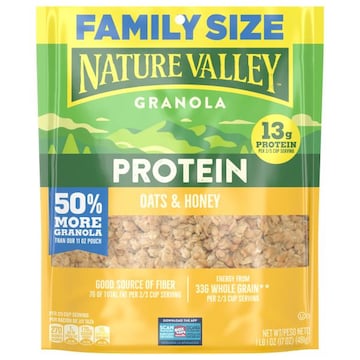 Nature Valley Protein Granola, Oats & Honey, Family Size