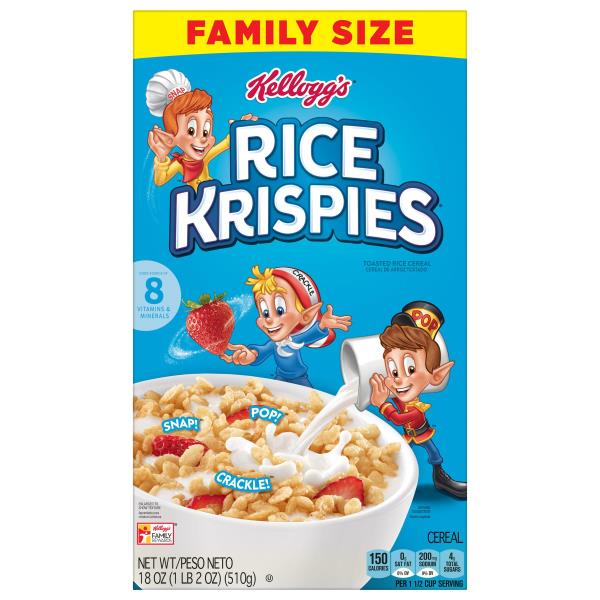 Rice Krispies Cereal, Toasted Rice, Family Size | Publix Super Markets