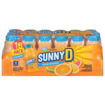 Sunny D Citrus Punch, Tangy Original, 18 Pack