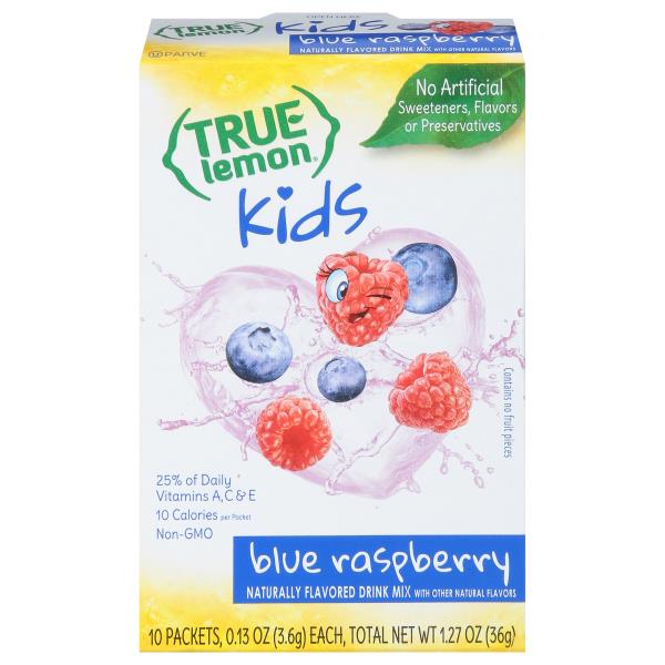 True Lemon Drink Mix, Kids, Blue Raspberry Publix Super Markets