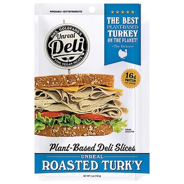 Unreal Deli Deli Slices, Premium, Plant-Based, Roasted Turk'y