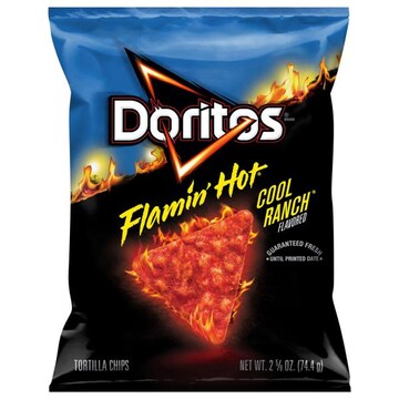 Doritos Tortilla Chips, Flamin' Hot Cool Ranch Flavored