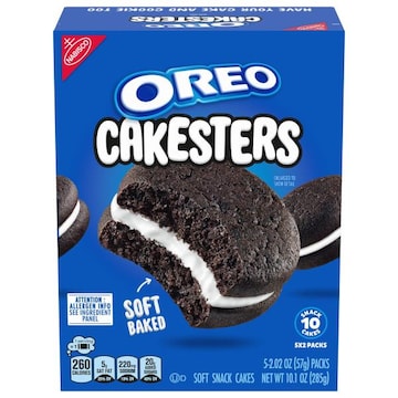 Oreo OREO Cakesters Soft Snack Cakes, 5 - 2.02 oz Snack Packs