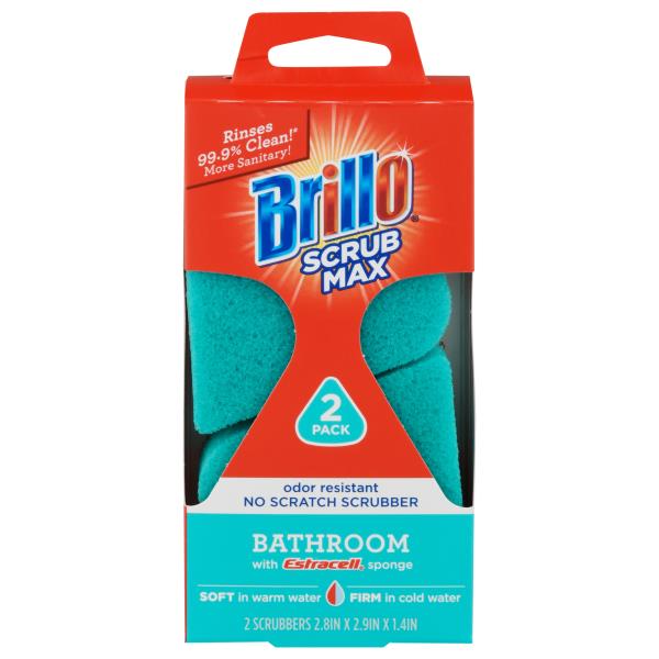 Brillo Scrub Max Scrubbers Bathroom 2 Pack Publix Super Markets