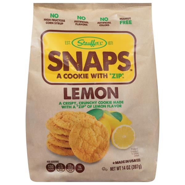 Stauffer's SNAPS Lemon, 14oz Bag | Publix Super Markets