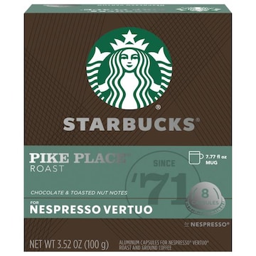 Starbucks Pike Place Coffee, Ground, Roast, Chocolate & Toasted Nut Notes