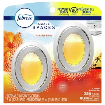 Febreze Small Spaces Odor-Fighting SMALL SPACES Air Freshener, Hawaiian Aloha, 2ct
