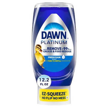 Dawn Platinum EZ-Squeeze Dish Soap, Fresh Rain, 12.2 Fl Oz