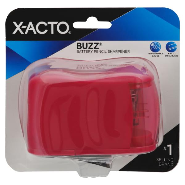 thumbnail image 2 of IPoint Ball Battery Sharpener - Compact Red/Black Pencil Sharpener, 3"x3"x3.33" 2 of 13