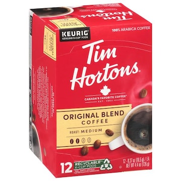 Tim Hortons Coffee, Medium Roast, Original Blend, K-Cup Pods