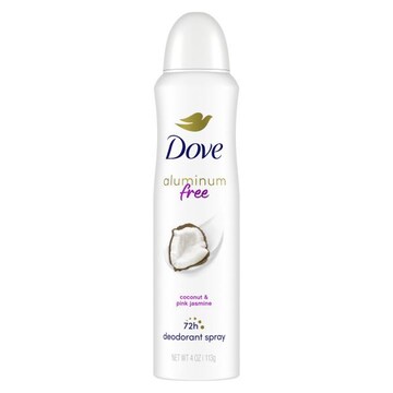 Dove 0% Aluminum Deodorant Spray For Women Coconut & Pink Jasmine