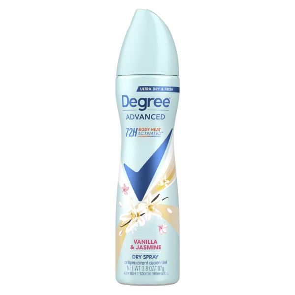 Degree Advanced Antiperspirant Deodorant Dry Spray Vanilla & Jasmine