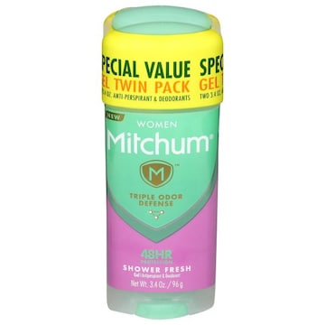 Mitchum Antiperspirant & Deodorant, Shower Fresh, Women, Gel, Twin Pack