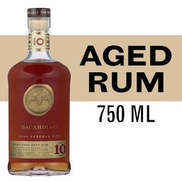 Bacardi Extra Rare Gold Gran Reserva Diez Aged Rum Aged 10 YR