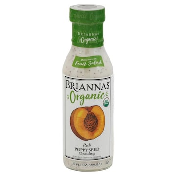 Briannas Dressing, Organic, Poppy Seed, Rich