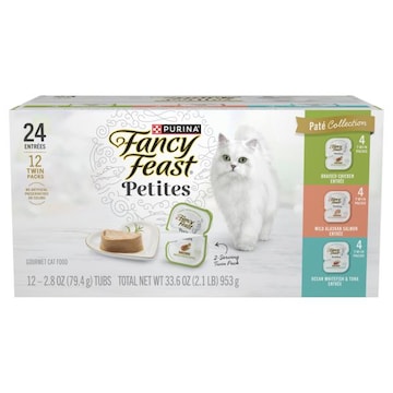 Fancy Feast Petites Cat Food, Gourmet, Assorted, Pate Collection