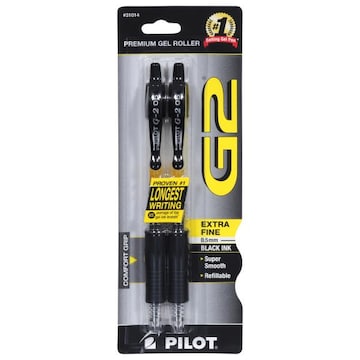 Pilot G2 Pen, Gel Roller, Premium, Black Ink, Extra Fine (0.5 mm)