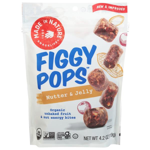 Made in Nature Organic Figgy Pops, Supernacks, Nutter & Jelly, Nut