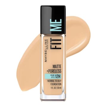 Maybelline Fit Me Matte + Poreless Liquid Foundation Makeup Warm Nude