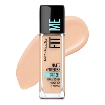 Maybelline Fit Me Matte + Poreless Liquid Foundation Makeup Creamy Beige