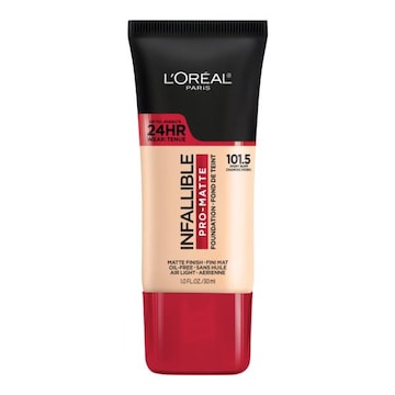 L'Oreal Paris Infallible Pro-Matte Blendable Foundation, Oil Free 101.5 Ivory Buff