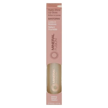 Mineral Fusion Lip Gloss, Hydro-Shine, Santorini