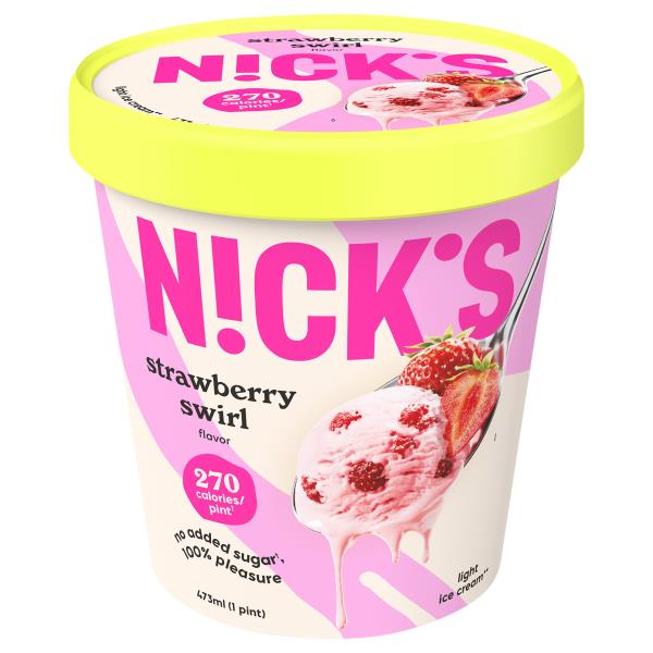 Nick's Light Strawberry Swirl Ice Cream | Publix Super Markets
