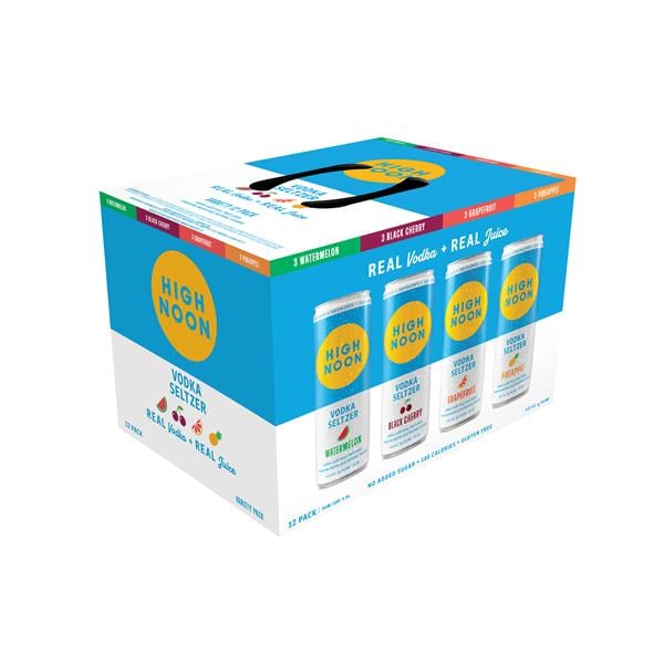 High Noon High Noon Vodka Hard Seltzer Mixed Pack 12 Single Serve 355ml