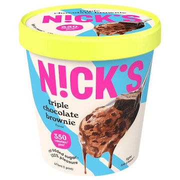 Nick's Light Triple Chocolate Brownie Ice Cream