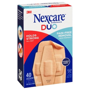 Nexcare Bandages, Duo, Assorted